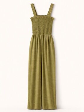 Zenana Smocked Wide Leg Jumpsuit